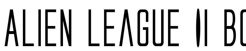 Alien-League-II-Bold font family download free