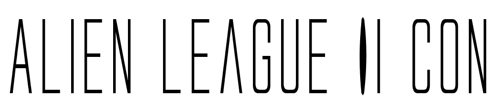 Alien-League-II-Condensed font family download free