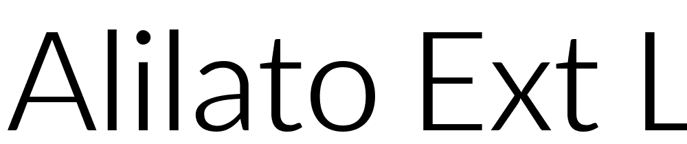 Alilato Ext Lt font family download free