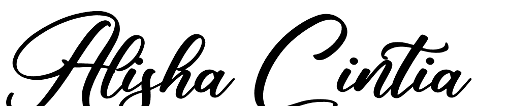 Alisha Cintia font family download free