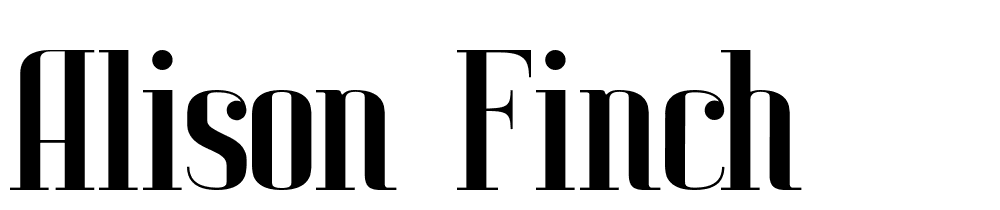 Alison-finch font family download free