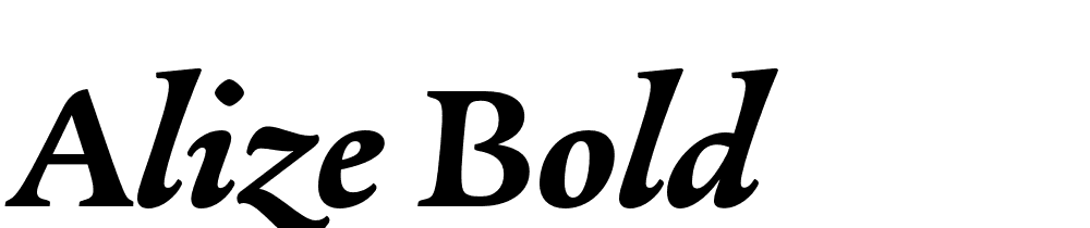 Alize-Bold font family download free