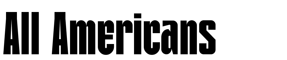 All-Americans font family download free