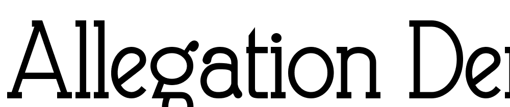 Allegation-Demo-Bold font family download free