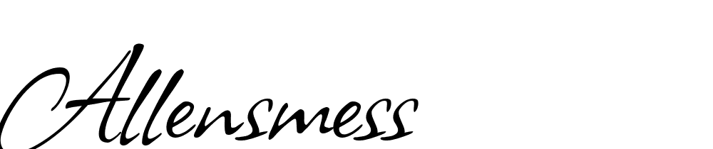 allensmess font family download free