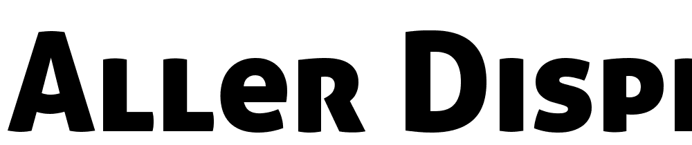 Aller-Display font family download free