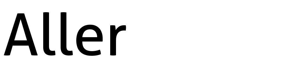 Aller font family download free