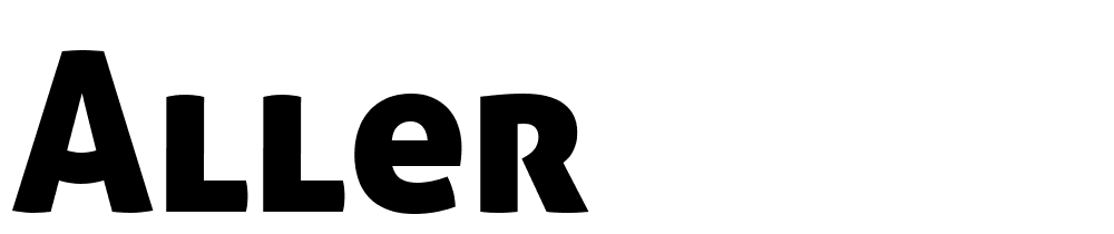 Aller font family download free