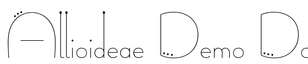 Allioideae-Demo-Dot font family download free