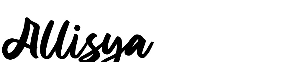 Allisya font family download free