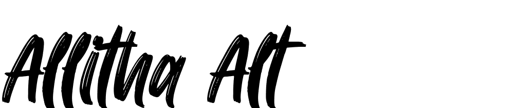 Allitha Alt font family download free