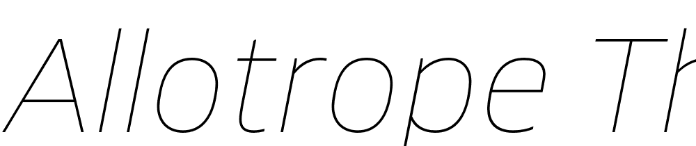 Allotrope-Thin-Italic font family download free