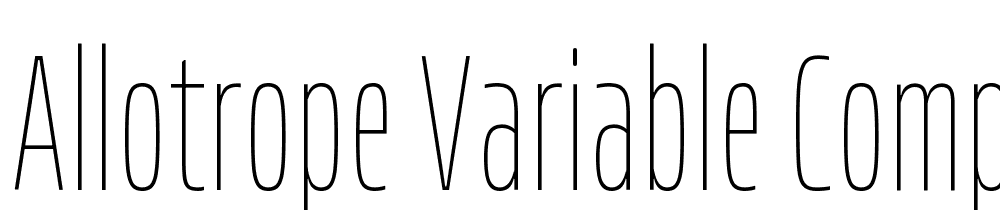 Allotrope-Variable-Compressed-Thin font family download free