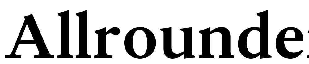 Allrounder Antiqua font family download free