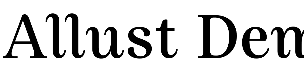 allust-demo font family download free