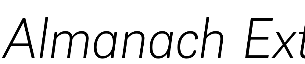 Almanach-ExtraLight-Italic font family download free