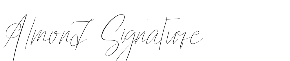 almond-signature font family download free