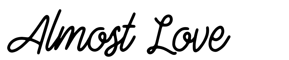 Almost Love font family download free