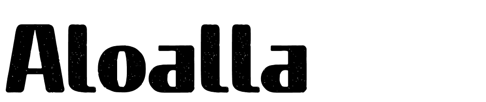 aloalla font family download free