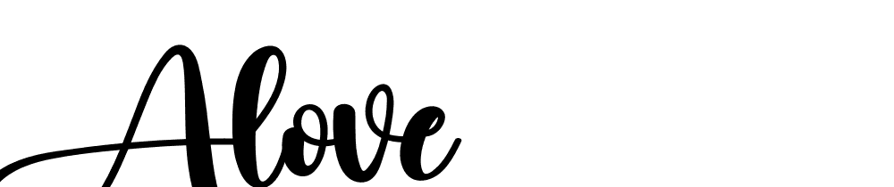 alove font family download free