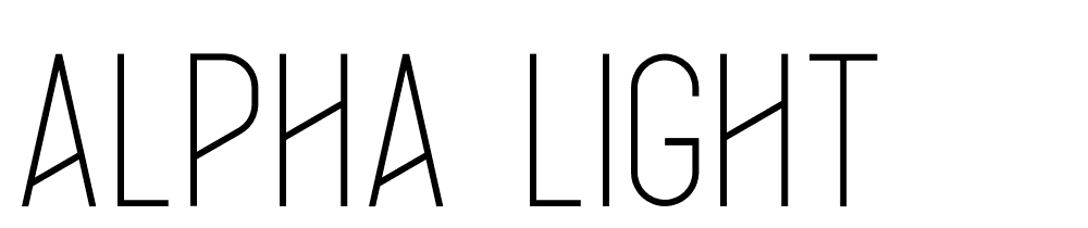 Alpha-Light font family download free