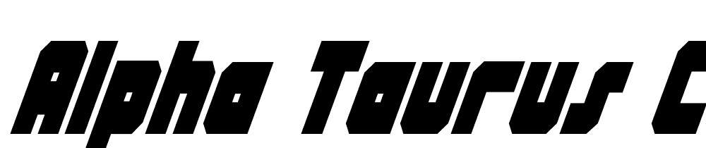 Alpha-Taurus-CondItalic font family download free