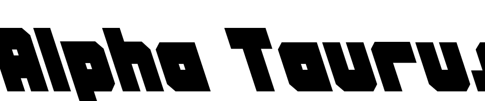 Alpha-Taurus-Leftalic font family download free