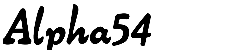 alpha54 font family download free