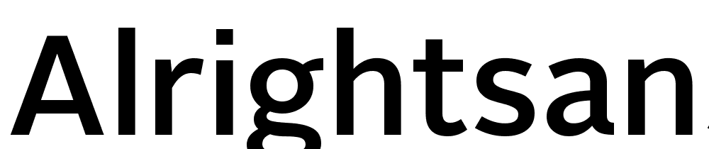 AlrightSans-Black font family download free