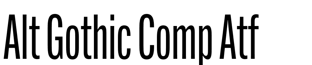 Alt-Gothic-Comp-ATF font family download free