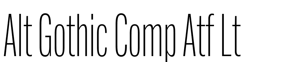 Alt-Gothic-Comp-ATF-Lt font family download free