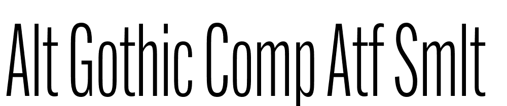 Alt-Gothic-Comp-ATF-SmLt font family download free