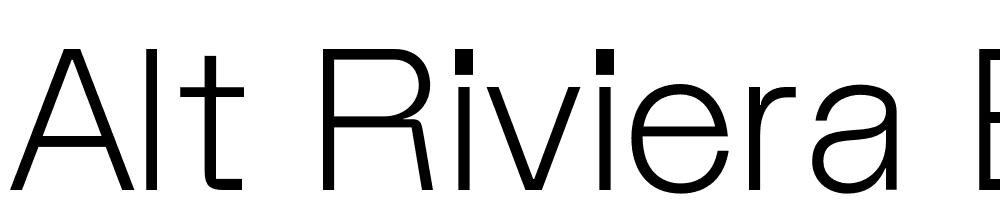 ALT-Riviera-Extralight font family download free