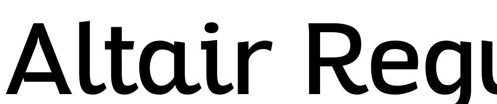 Altair-Regular font family download free