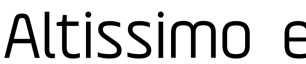 Altissimo-Regular font family download free