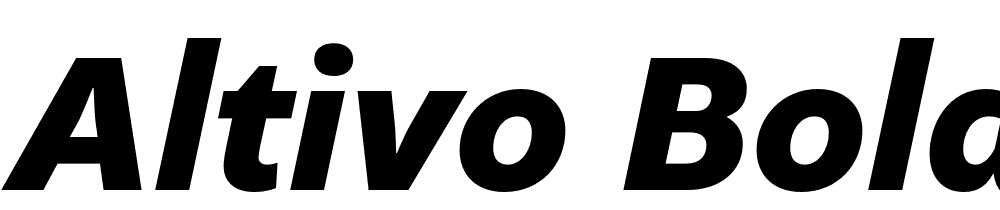 Altivo-Bold-Italic font family download free