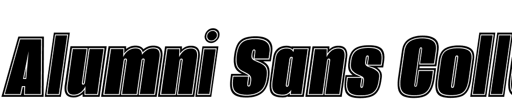 Alumni-Sans-Collegiate-One-Italic font family download free