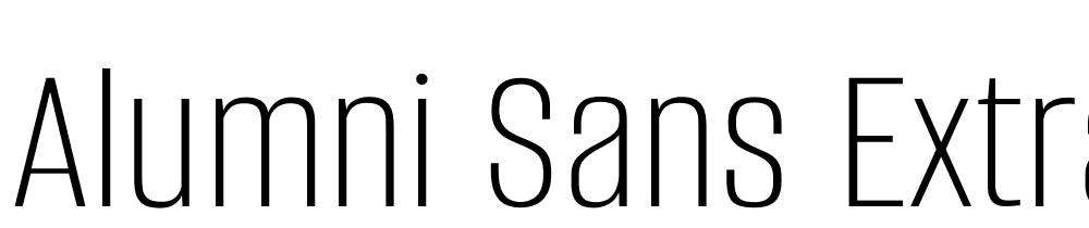 Alumni-Sans-ExtraLight font family download free