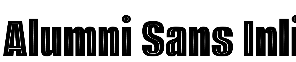 Alumni-Sans-Inline-One-Regular font family download free