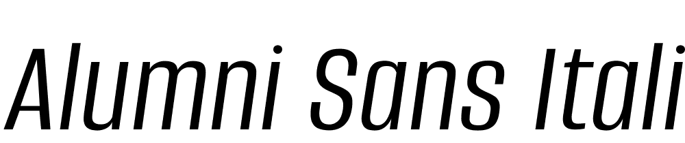 Alumni-Sans-Italic font family download free