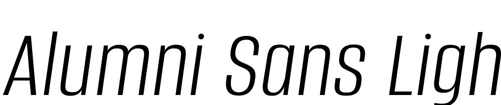 Alumni-Sans-Light-Italic font family download free