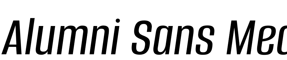 Alumni-Sans-Medium-Italic font family download free