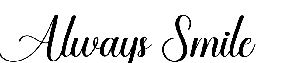 always-smile font family download free