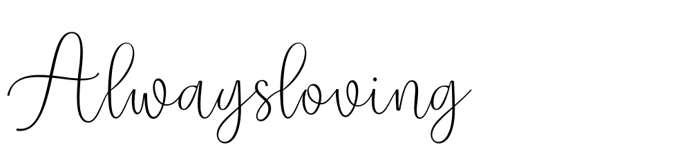 alwaysloving font family download free