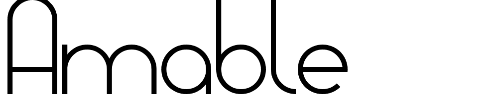 Amable font family download free