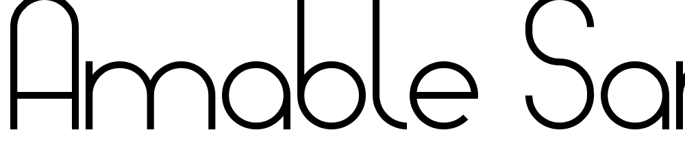 Amable-Sans font family download free