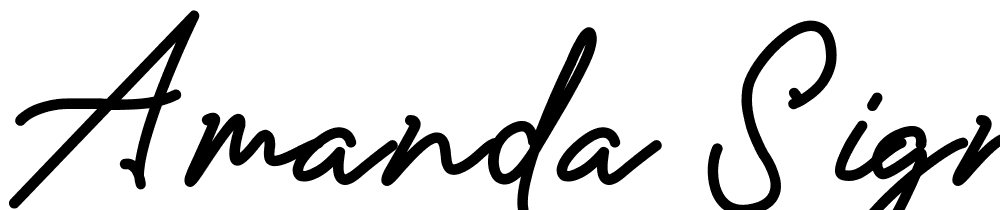 Amanda-Signature font family download free