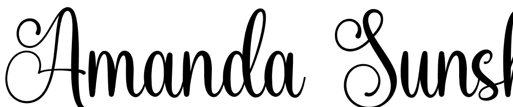 Amanda-Sunshine font family download free