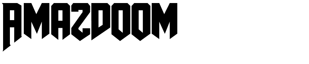 AmazDooM font family download free