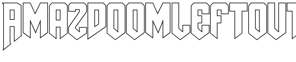 AmazDooMLeftOutline font family download free